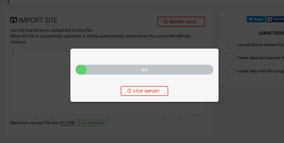 非常好用的备份及搬家WordPress插件All-in-One WP Migration,一键迁移你的WordPress网站 WordPress插件 第6张-主题盒子 非常好用的备份及搬家WordPress插件All-in-One WP Migration,一键迁移你的WordPress网站 (https://www.wpzt.net/) WordPress插件 第6张